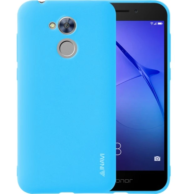Силіконовий чохол iNavi Color для Huawei Honor 6A (ніжно-блакитний)