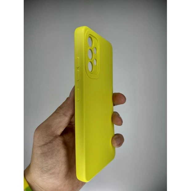Силикон Original Samsung Galaxy A32 (2021) (ShutCam) (Лимонный)