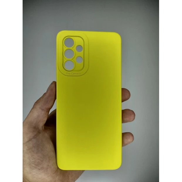 Силикон Original Samsung Galaxy A32 (2021) (ShutCam) (Лимонный)