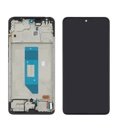 Дисплей для Xiaomi Redmi Note 14 (4G) с чёрным тачскрином и чёрной корпусной рам..