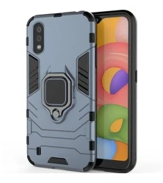 Dusty Turquoise Ring Armor Case for Samsung Galaxy A01 (2020)