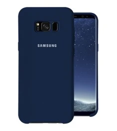 Силикон Original Case (HQ) Samsung Galaxy S8 Plus (Тёмно-синий)