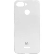 Білий чохол-накладка Glass Case для Xiaomi Redmi 6