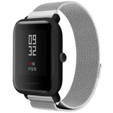 Ремешок Milanese Loop Xiaomi Amazfit Bip 22мм (Серебряный)