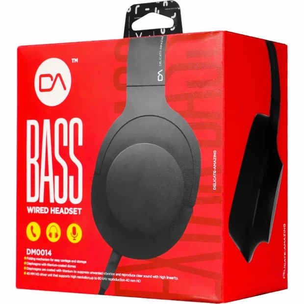 Наушники-гарнитура Marvo CA Bass DM0014 Bluetooth (Чёрный)