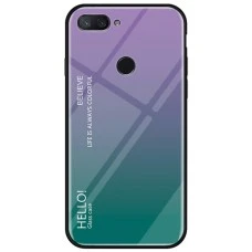 Накладка Gradient Glass Case Xiaomi Mi8 Lite (Синий)