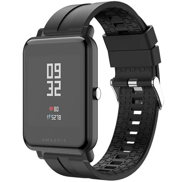 Ремешок Original Design Xiaomi Amazfit Bip 22мм (Buckle) (Чёрный), Харьков, Киев, Украинга