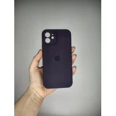 Силикон Original RoundCam Case Apple iPhone 12 (Eggplant)