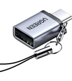 OTG-переходник UGREEN US270 (USB3.0 - Type-C) (Space Gray)