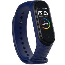Ремешок Ribbed Style Xiaomi Mi Band 3 / Mi Band 4 (Синий)