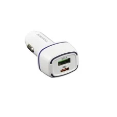 АЗУ-адаптер Borofone BZ17 + MicroUSB-кабель QC 3.0 18W (Белый)