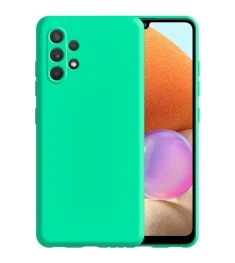 Силикон Original 360 Case Samsung Galaxy A32 (ShutCam) (Бирюзовый)