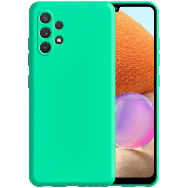 Силикон Original 360 Case Samsung Galaxy A32 (ShutCam) (Бирюзовый)