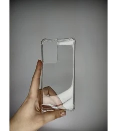 Силіконовий чохол 6D для Samsung Galaxy S21 Ultra (Прозорий)