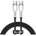 USB-кабель Baseus Cafule Metal Data 100W (2m) (Type-C на Type-C) (Чорний) CATJK-D01 USB-кабель Baseus Cafule Metal Data 100W (2m) (Type-C на Type-C) (Чорний) CATJK-D01
