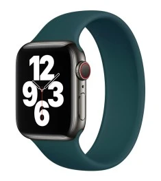 Ремінець Силіконовий Apple Watch Solo Loop (M) 42  /  44 мм (Кіпрський Зелений)