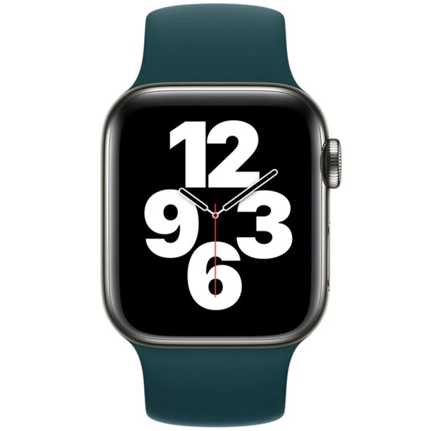Ремінець Силіконовий Apple Watch Solo Loop (M) 42  /  44 мм (Кіпрський Зелений)
