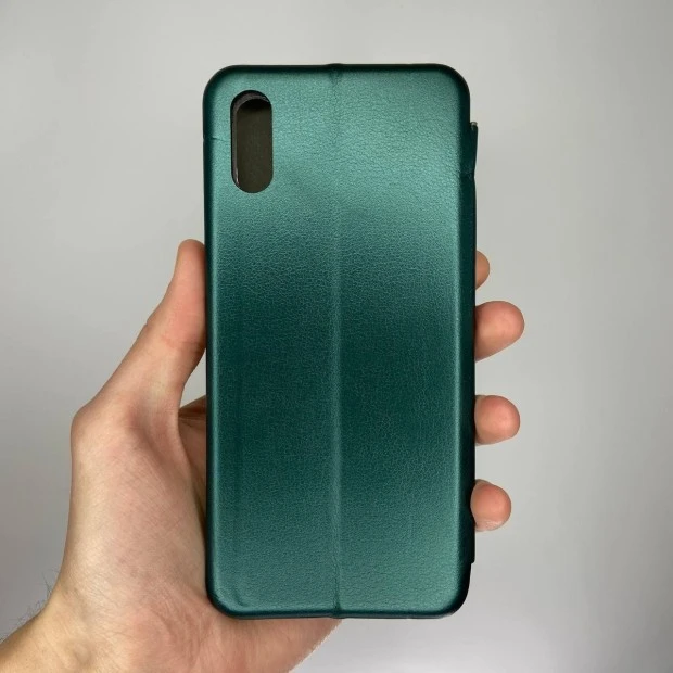 Чехол-книжка Оригинал Xiaomi Redmi 9A (Тёмно-зелёный)