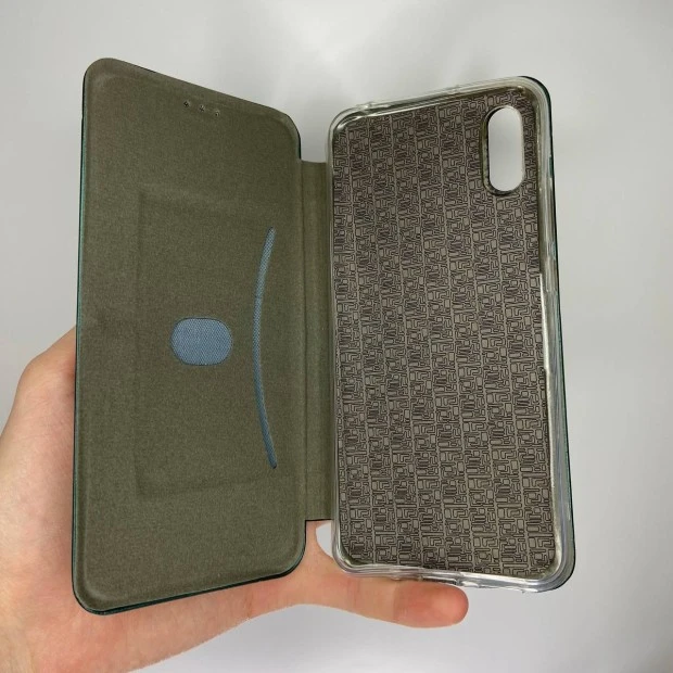 Чехол-книжка Оригинал Xiaomi Redmi 9A (Тёмно-зелёный)