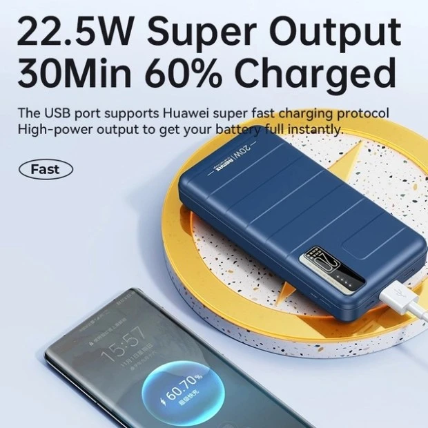 PowerBank Remax RPP-316 20000mAh 20W + 22.5W PD + QC (Blue)