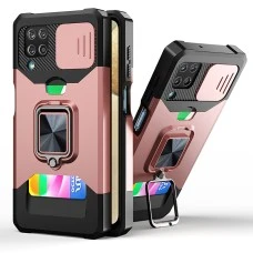 Бронь-чехол Protective Armor Case Samsung Galaxy A22 (2021) (Розовое-золото)