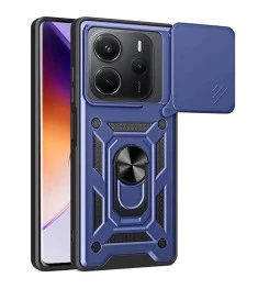 Бронь-чехол Ring Serge Armor Case Xiaomi Redmi Note 14 4G (ShutCam) (Синий)