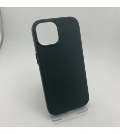 Чохол WAVE Premium Leather Edition з MagSafe для iPhone 15 (Лісовий зелений)