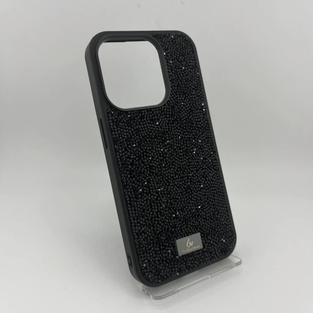 Чохол Bling World Rock Diamond для iPhone 15 Pro (Чорний Титан)
