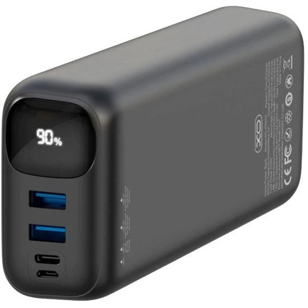 PowerBank XO PR200 30000мАг PD 20W + QC 22.5W (чорний)
