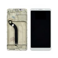 Дисплей для Xiaomi Redmi 5 с белым тачскрином и корпусной рамкой