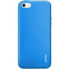 Силикон iNavi Color Apple iPhone 5 / 5s / SE (голубой)