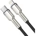 USB-кабель Baseus Cafule Metal Data 20W (2m) (Type-C to Lightning) (Чорний) CATLJK-B01 USB-кабель Baseus Cafule Metal Data 20W (2m) (Type-C to Lightning) (Чорний) CATLJK-B01