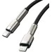 USB-кабель Baseus Cafule Metal Data 20W (2m) (Type-C to Lightning) (Чорний) CATLJK-B01 USB-кабель Baseus Cafule Metal Data 20W (2m) (Type-C to Lightning) (Чорний) CATLJK-B01