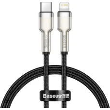 USB-кабель Baseus Cafule Metal Data 20W (2m) (Type-C to Lightning) (Чорний) CATLJK-B01