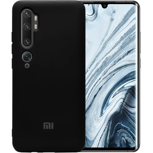 Силикон Original 360 Case Logo Xiaomi Mi CC9 Pro / Note 10 (Чёрный)