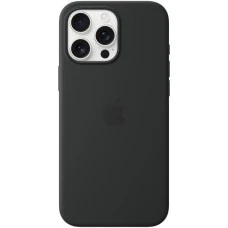 Чохол силіконовий з MagSafe для Apple iPhone 16 Pro Max (чорний)