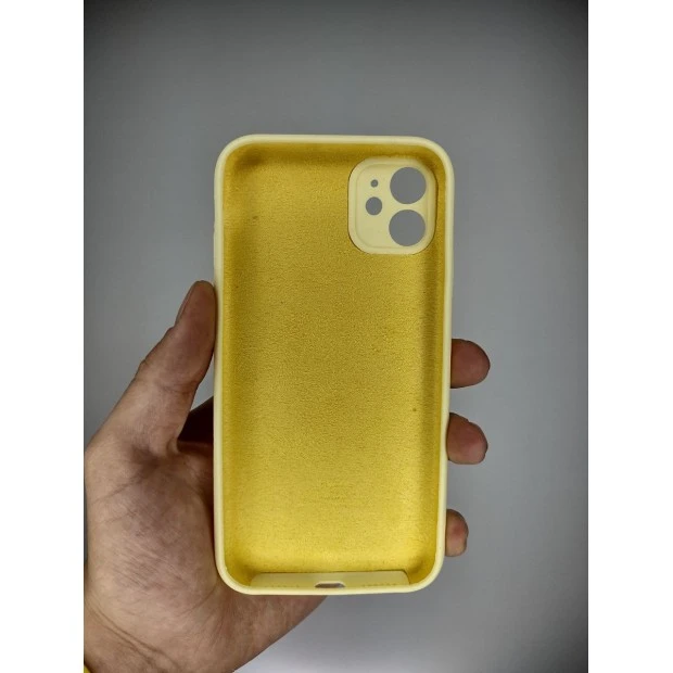 Силикон Original RoundCam Case Apple iPhone 11 (51) Mellow Yellow