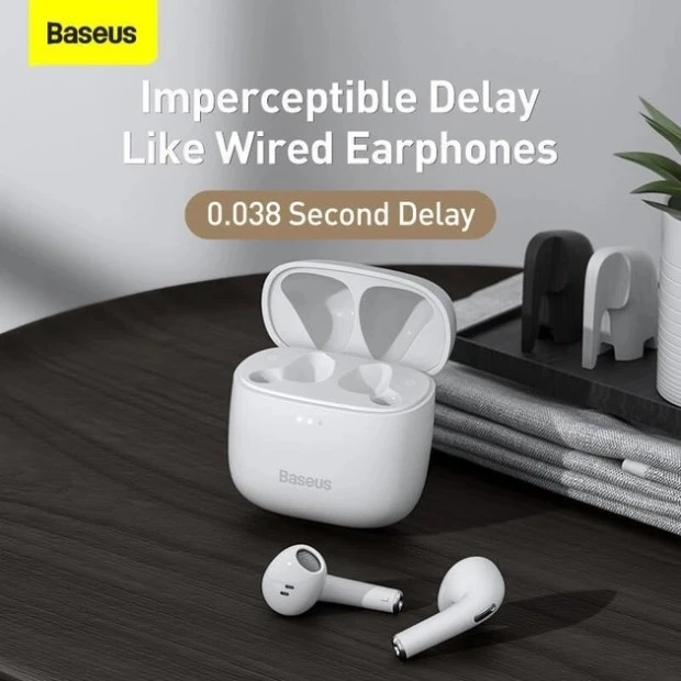 Беспроводные наушники-гарнитура вкладыши Baseus Bowie E8 (White)