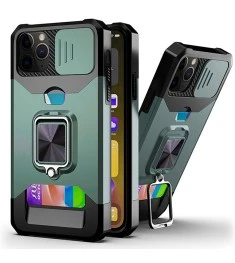 Бронь-чехол Protective Armor Case Apple iPhone 11 Pro Max (Тёмно-зелёный)