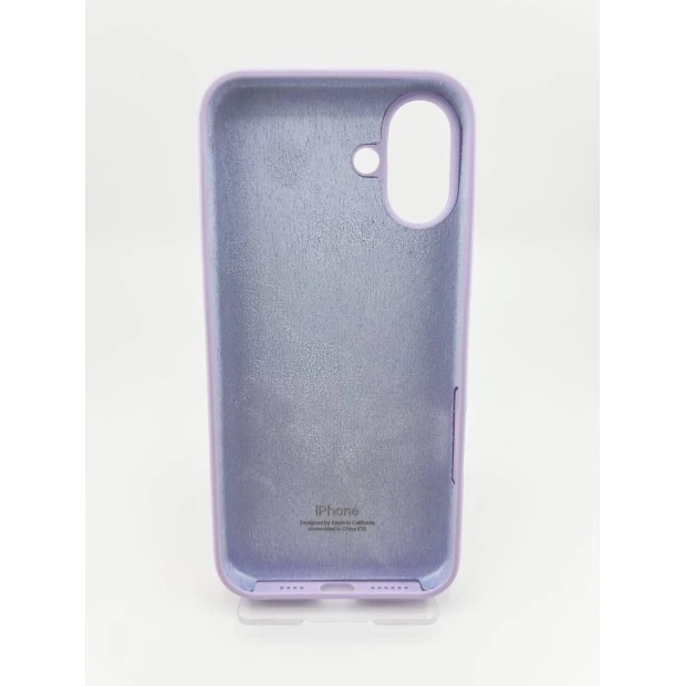 Силіконовий чохол Original Round для Apple iPhone 16 Plus (71) Світлий Гліциній