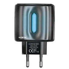 СЗУ-адаптер Moxom HC-60 + Type-C-кабель (Чёрный)