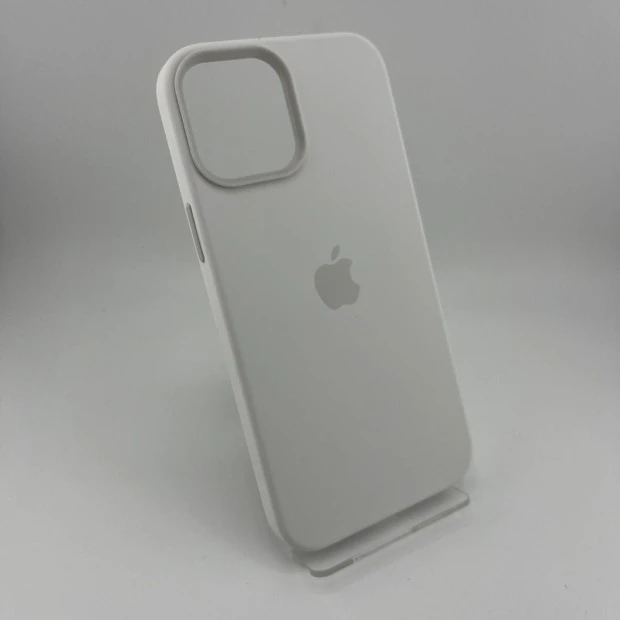 Чохол з силікону з MagSafe для Apple iPhone 12 Pro Max (білий)