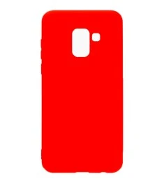 Силикон iNavi Color Samsung Galaxy A8 Plus (2018) A730 (красный)
