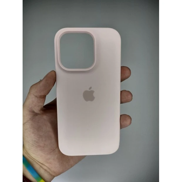 Силикон Original Round Case Apple iPhone 14 Pro (Chalk Pink)