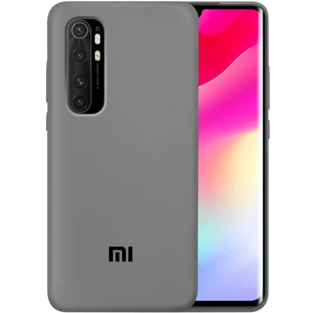 Силикон Original 360 Case Logo Xiaomi Mi Note 10 Lite (Серый)