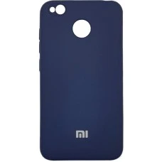 Силиконовый чехол Original Case Xiaomi Redmi 4x (Тёмно-синий)