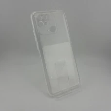 Силіконовий чохол WS для Xiaomi Redmi 10C (з захисною шторкою для камери) (Прозорий)