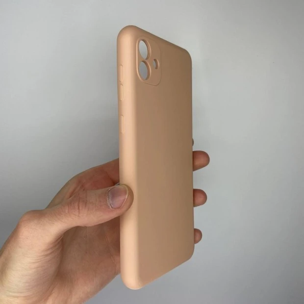Силіконовий Original 360 чохол для Samsung Galaxy A04 (2022) (ShutCam) (Персиковий)