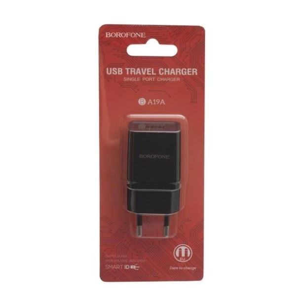СЗУ-адаптер USB Borofone BA19A (Чёрный)