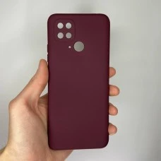 Силіконовий чохол Original 360 Case для Xiaomi Redmi 10C (ShutCam) (Бордовий)
